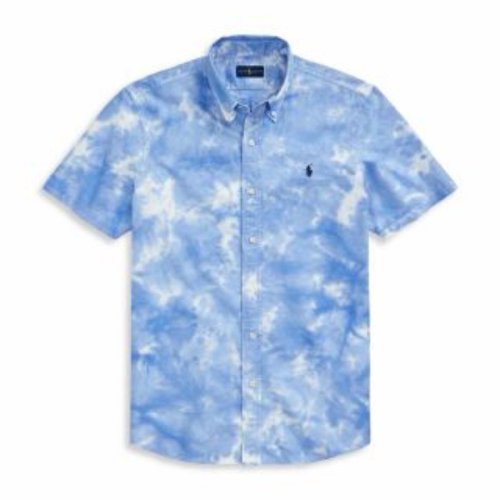 Boys Ralph Lauren New Sky Blue Tie-Dye Shirt 4T